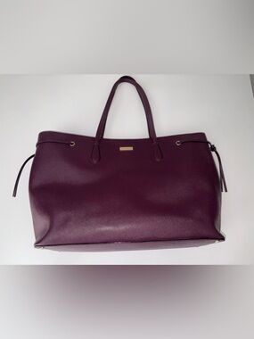 Kate Spade Laurel Way Ari Large Tote Purple Saffiano Leather